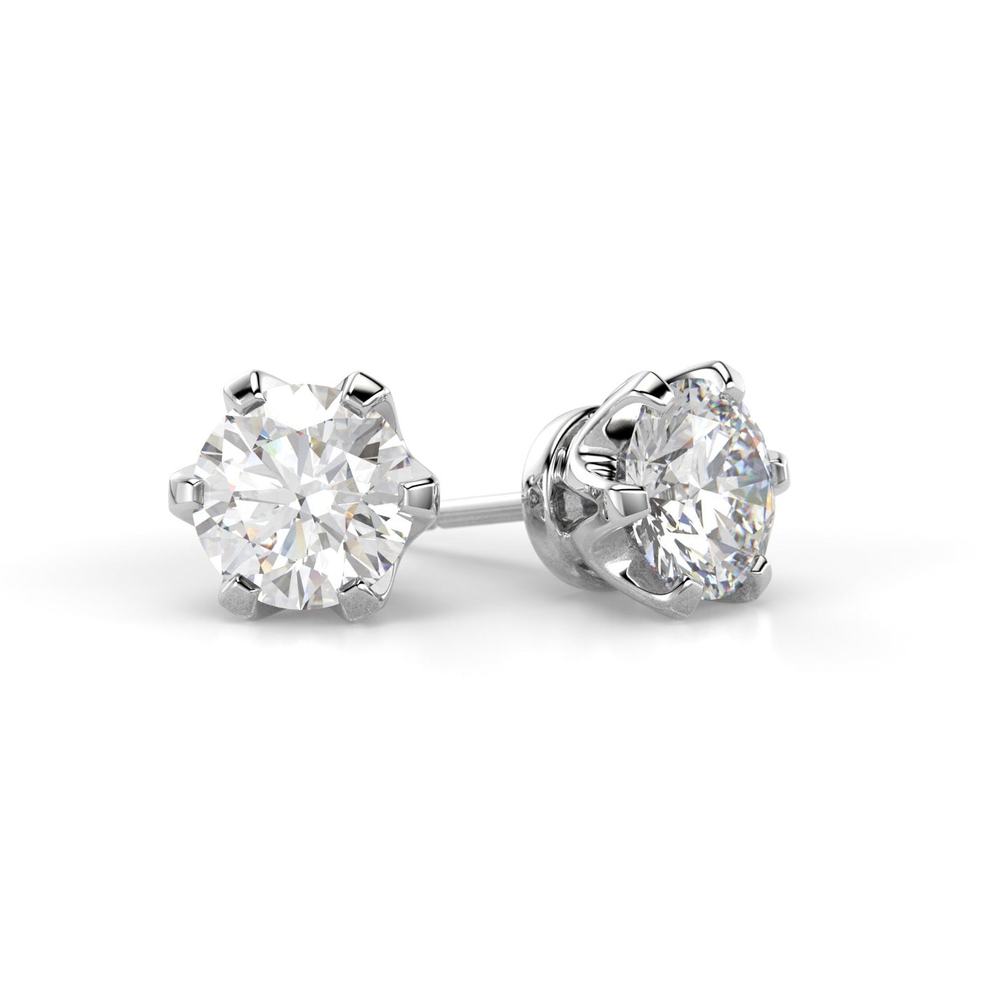 Classic Timanttikorvakorut 2x0,70 ct Festive sormus