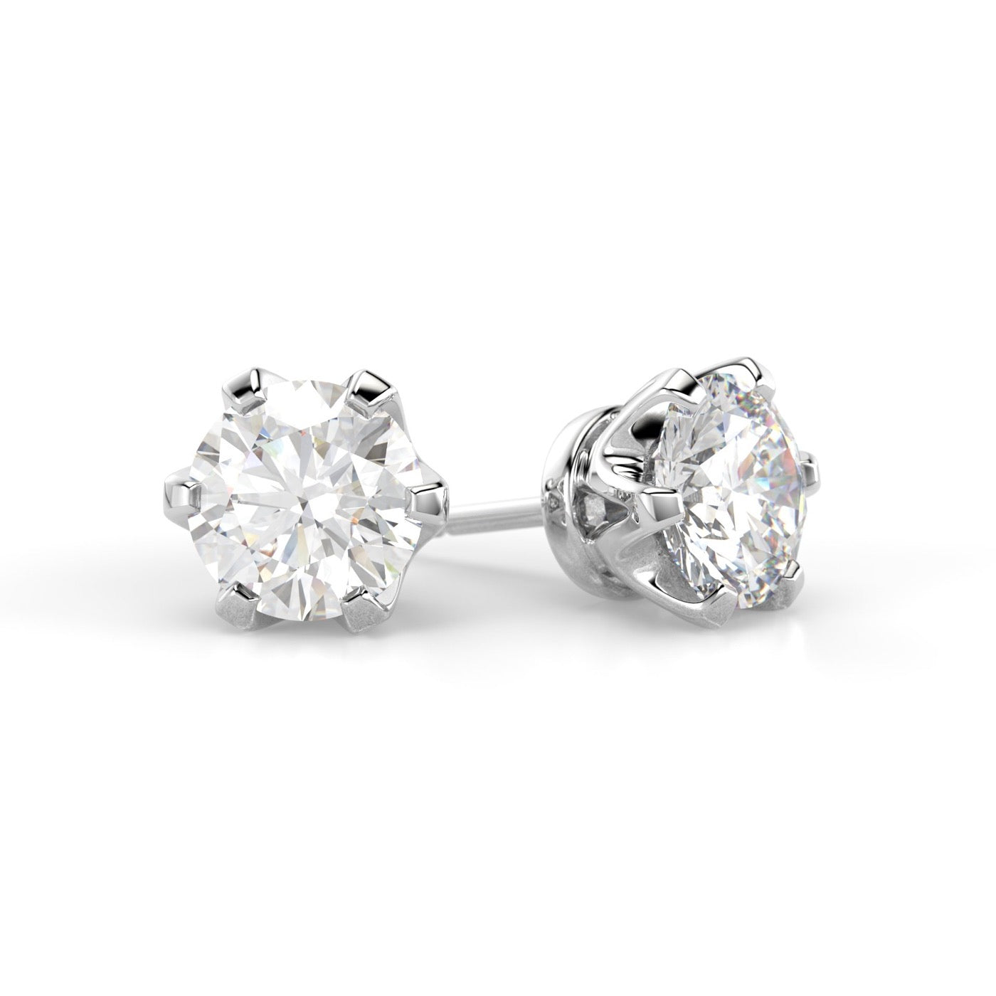 Classic Timanttikorvakorut 2x0,90 ct Festive sormus