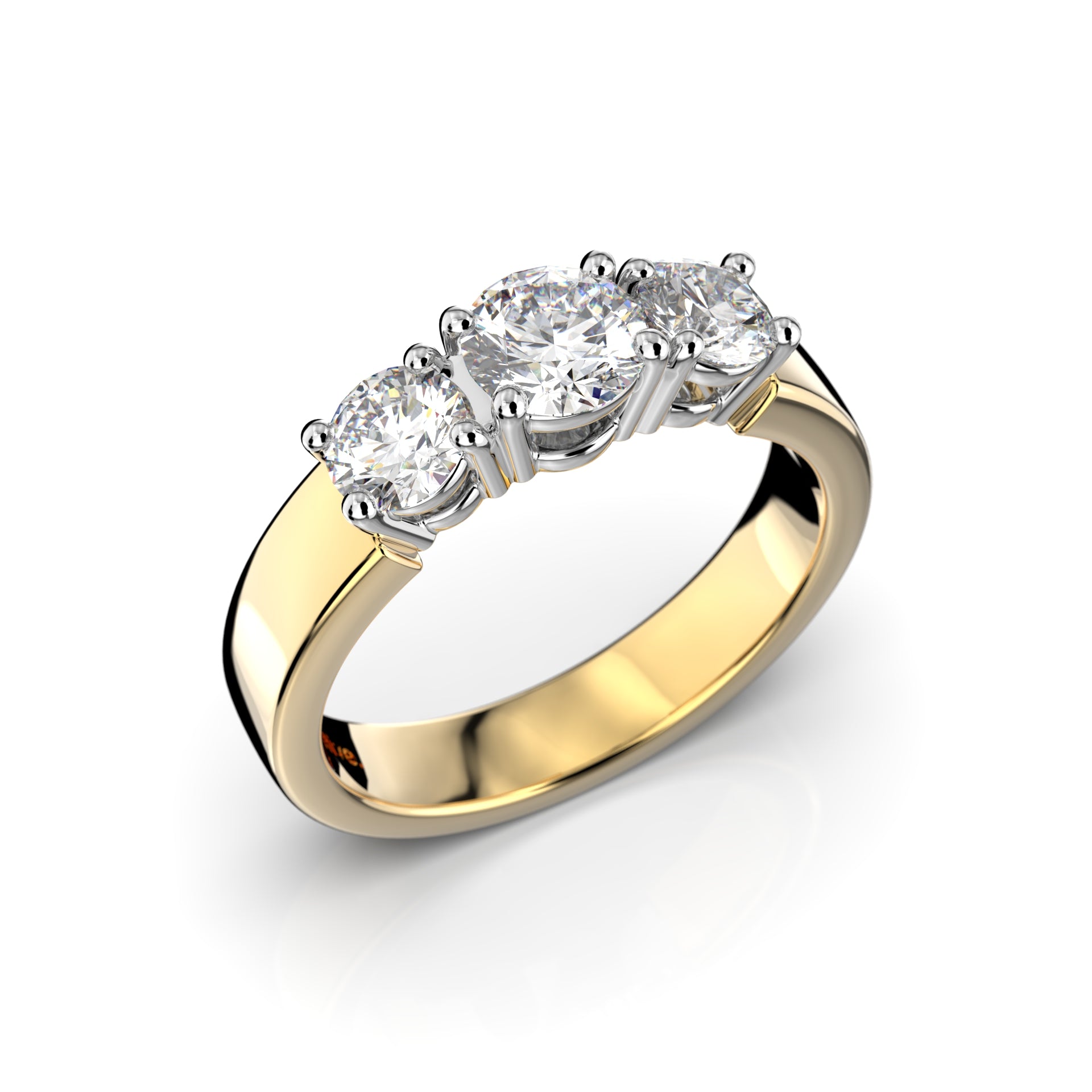 Timanttisormus Trilogy Trend 1,00 ct Festive sormus