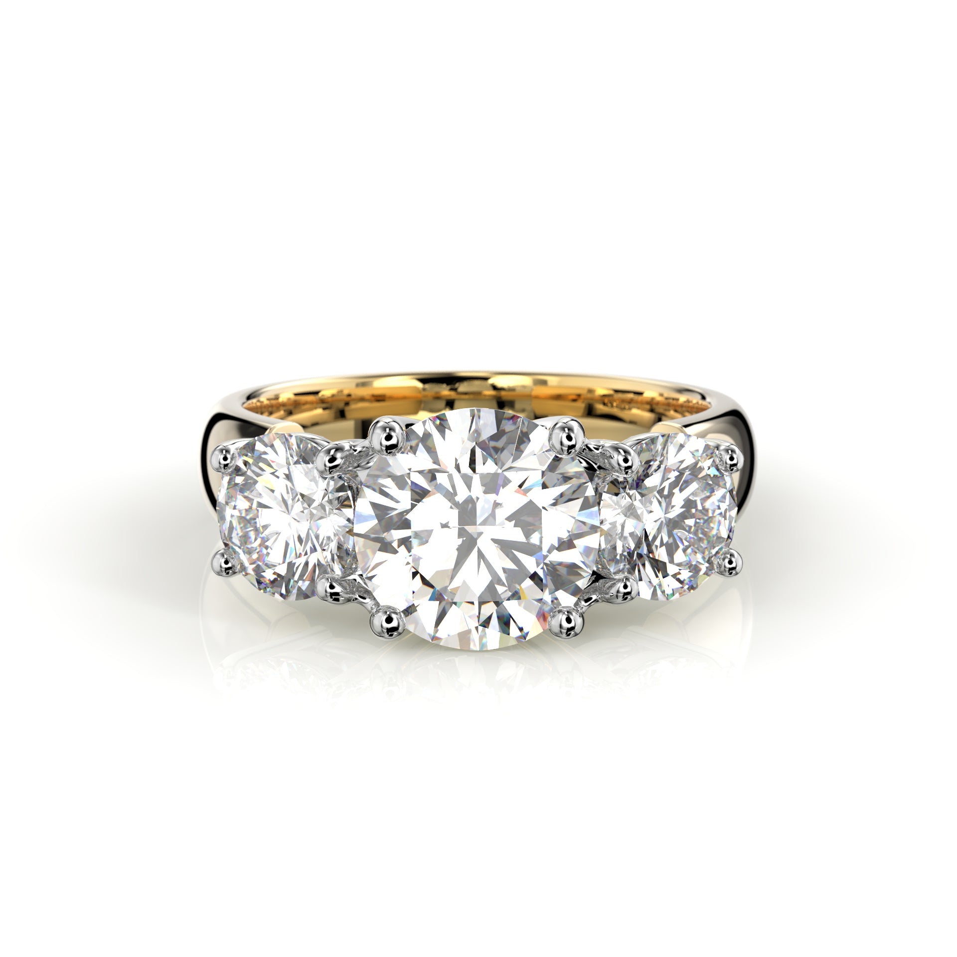 Timanttisormus Trilogy Soft 3,40 ct Festive sormus