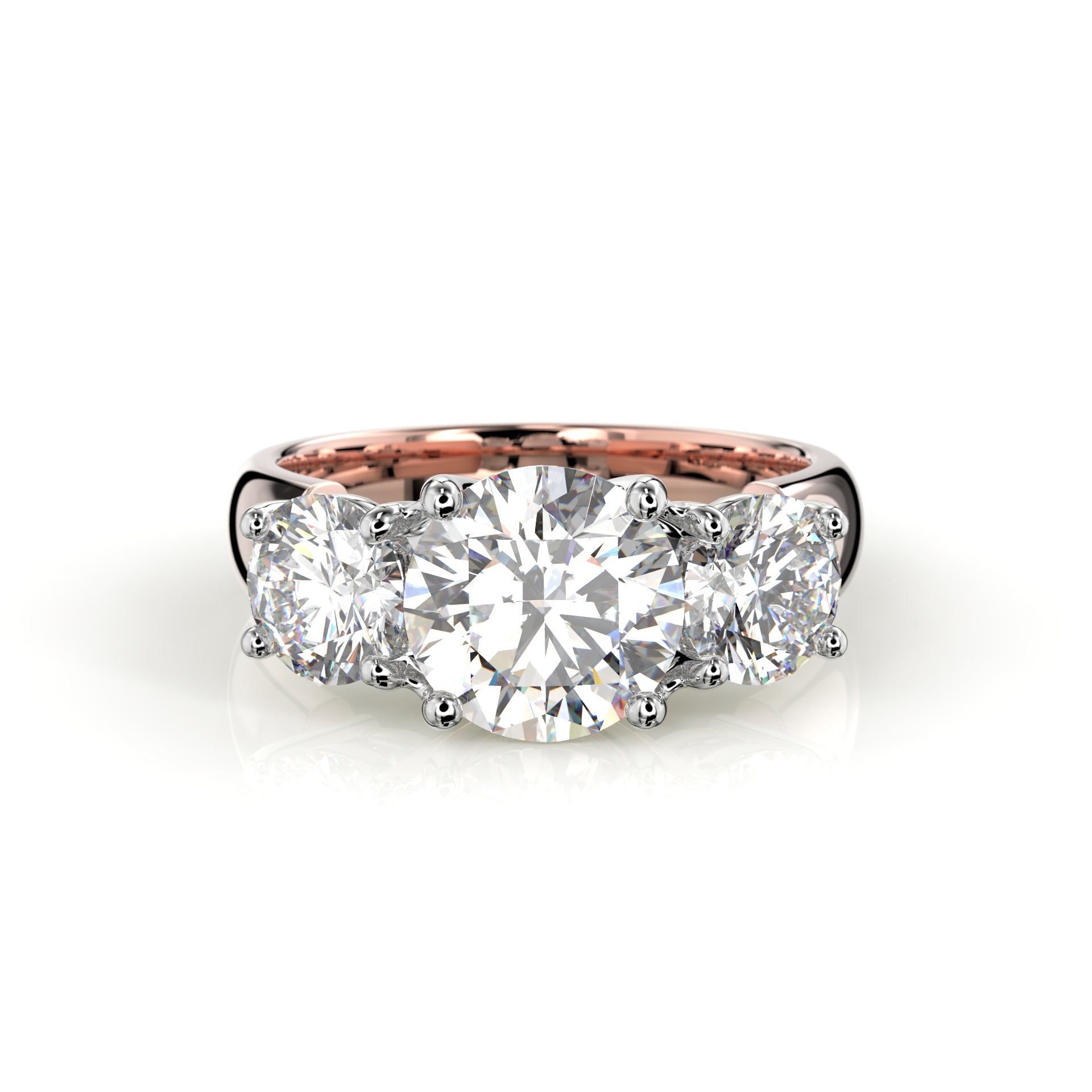 Timanttisormus Trilogy Soft 3,40 ct Festive sormus
