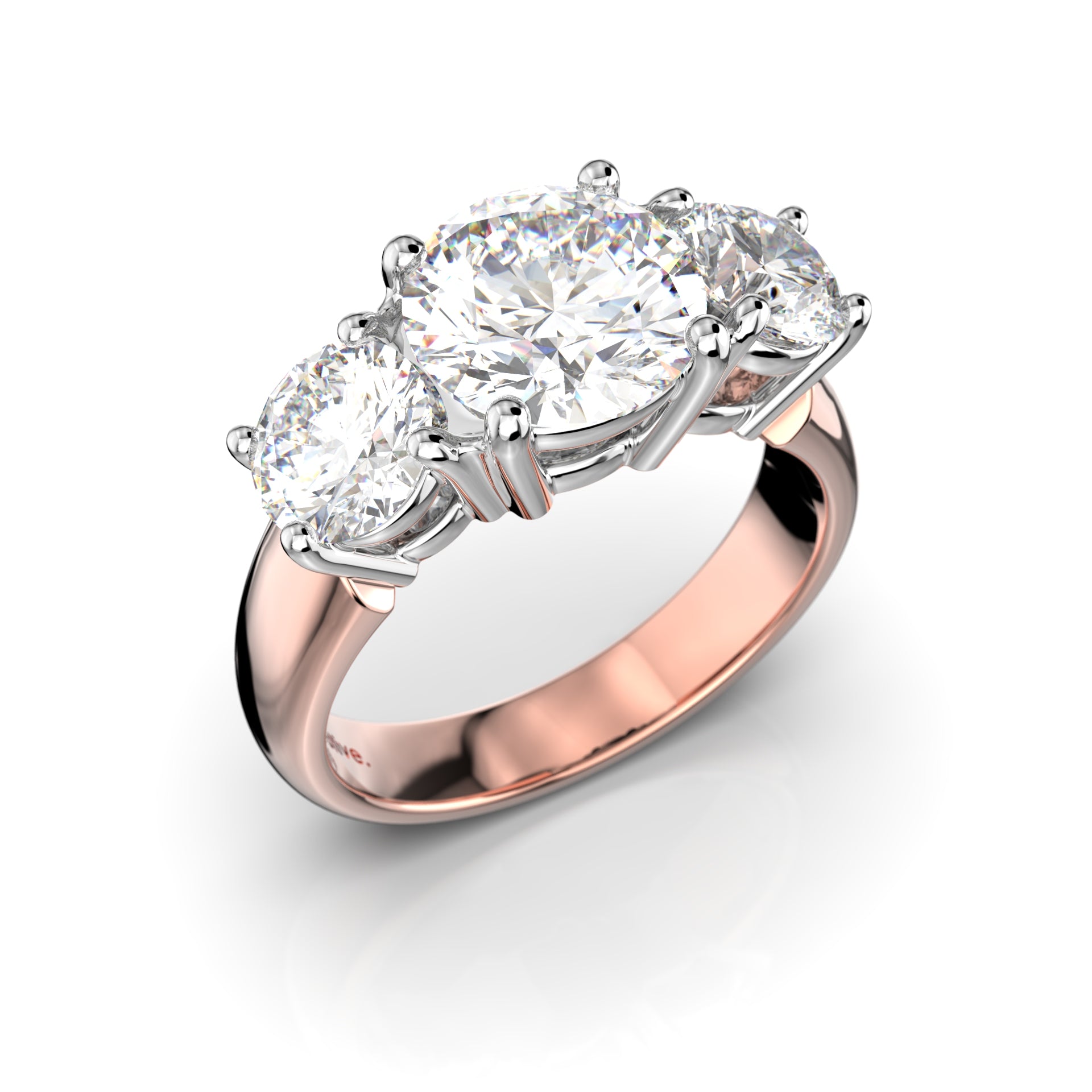 Timanttisormus Trilogy Soft 3,40 ct Festive sormus