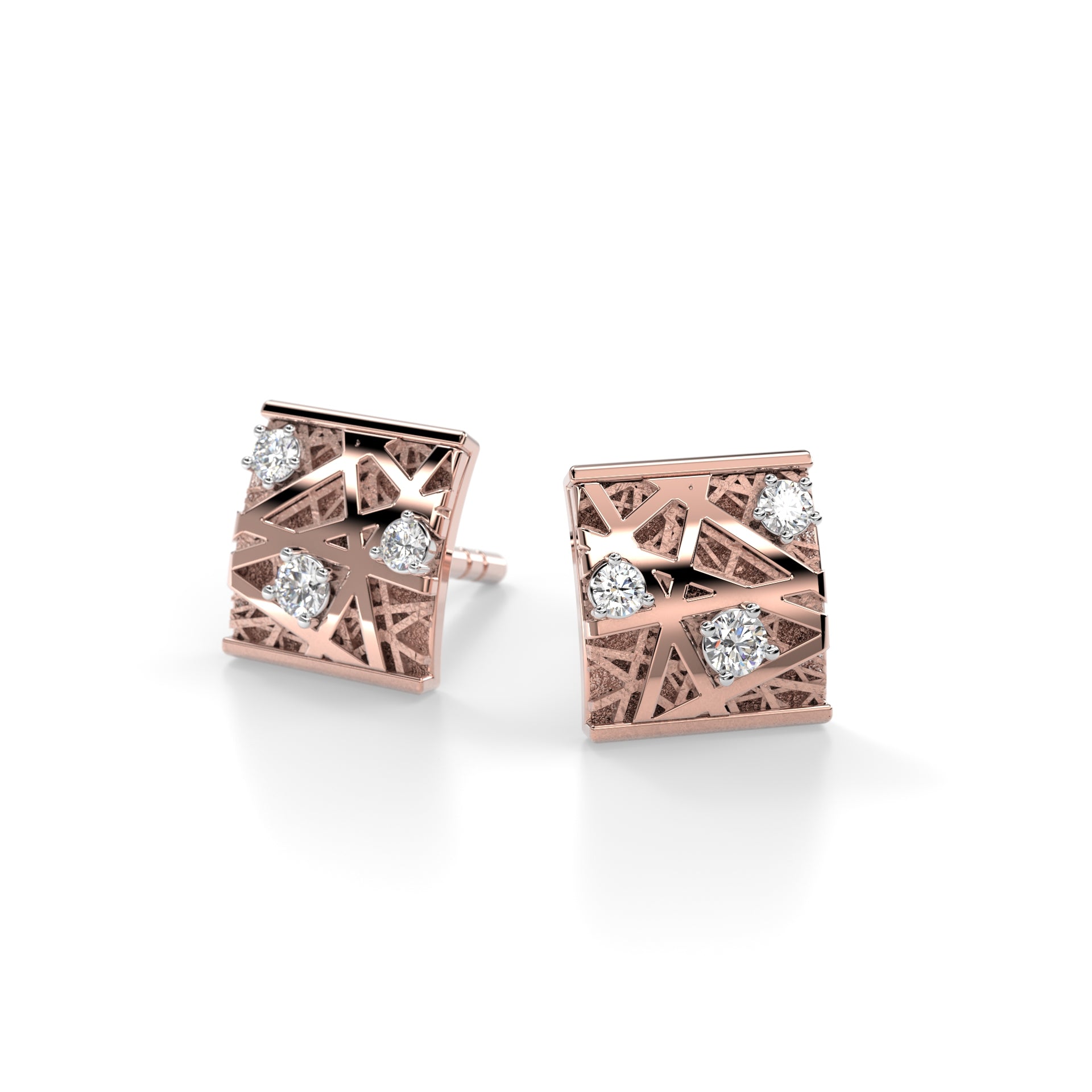 Routa Timanttikorvakorut 6 mm/0,07 ct Festive sormus